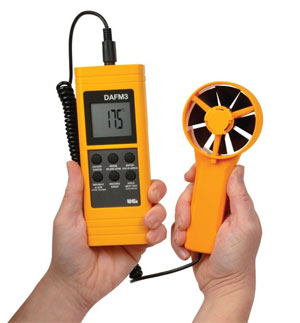 Air flow meter and CFM meter